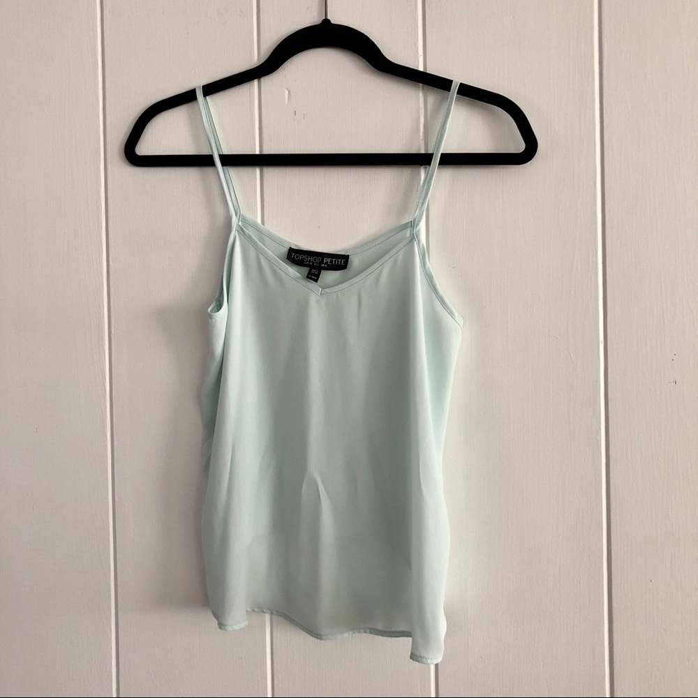Topshop light blue cami